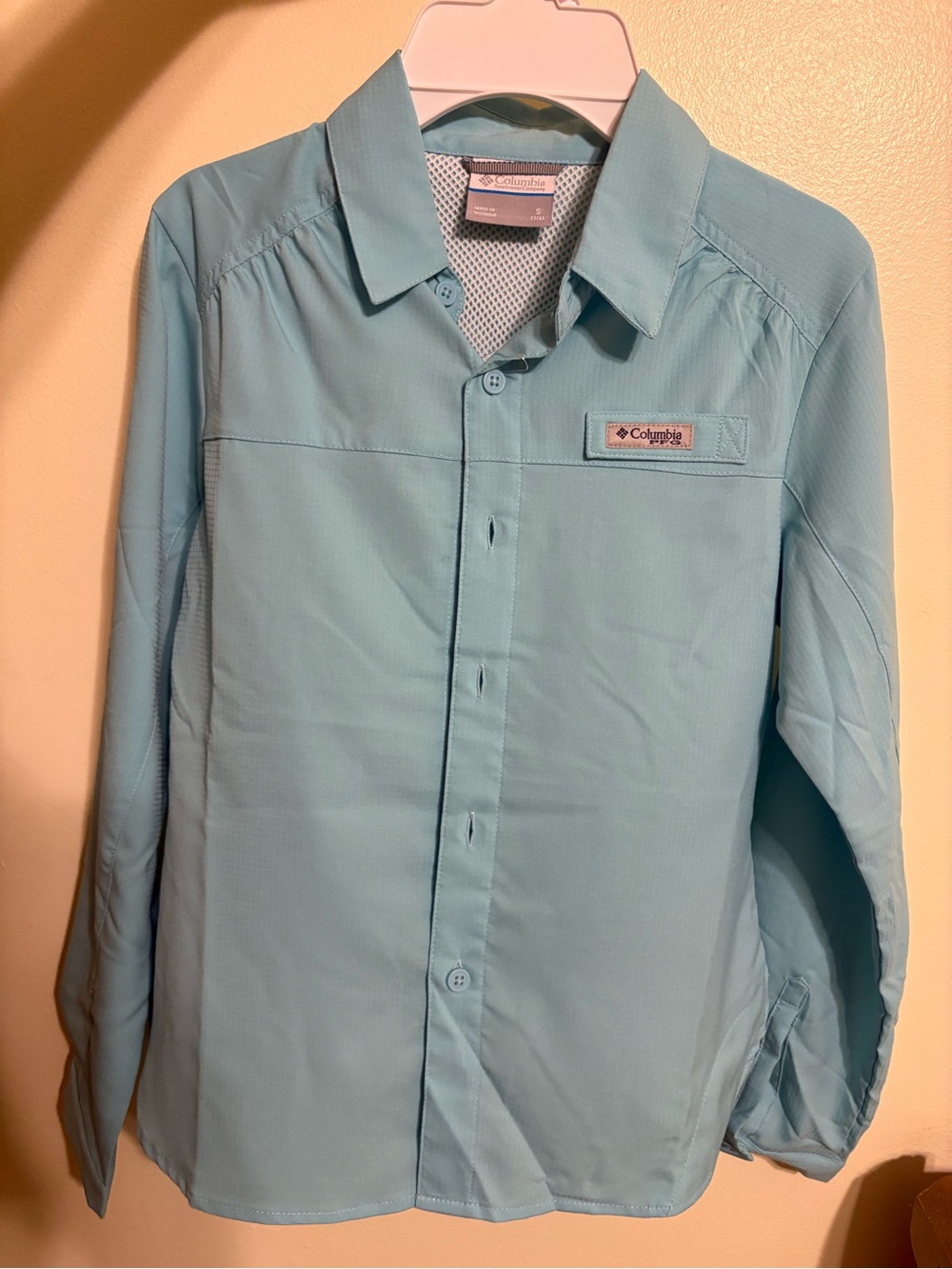Columbia Kid’s Long-Sleeve Light Blue Shirt